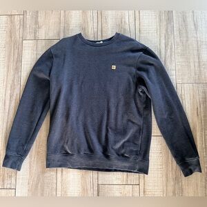 TenTree Charcoal Crewneck Sweater with Small Logo Patch